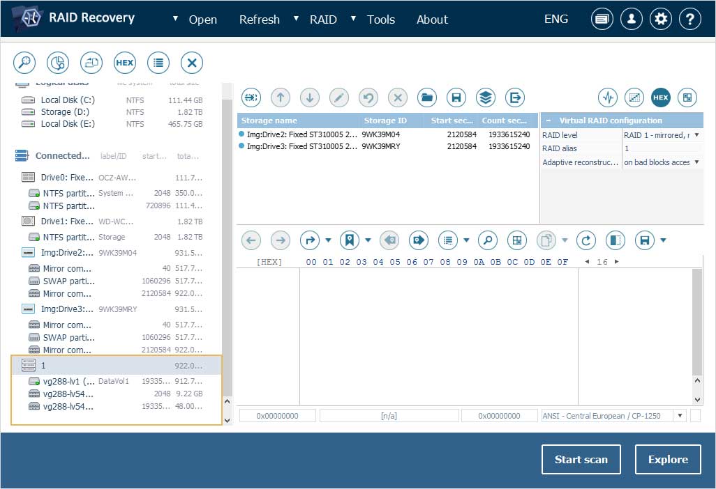 manual qnap nas raid assembling with raid builder tool of ufs explorer program