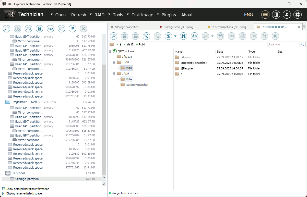 recovered zfs file system
